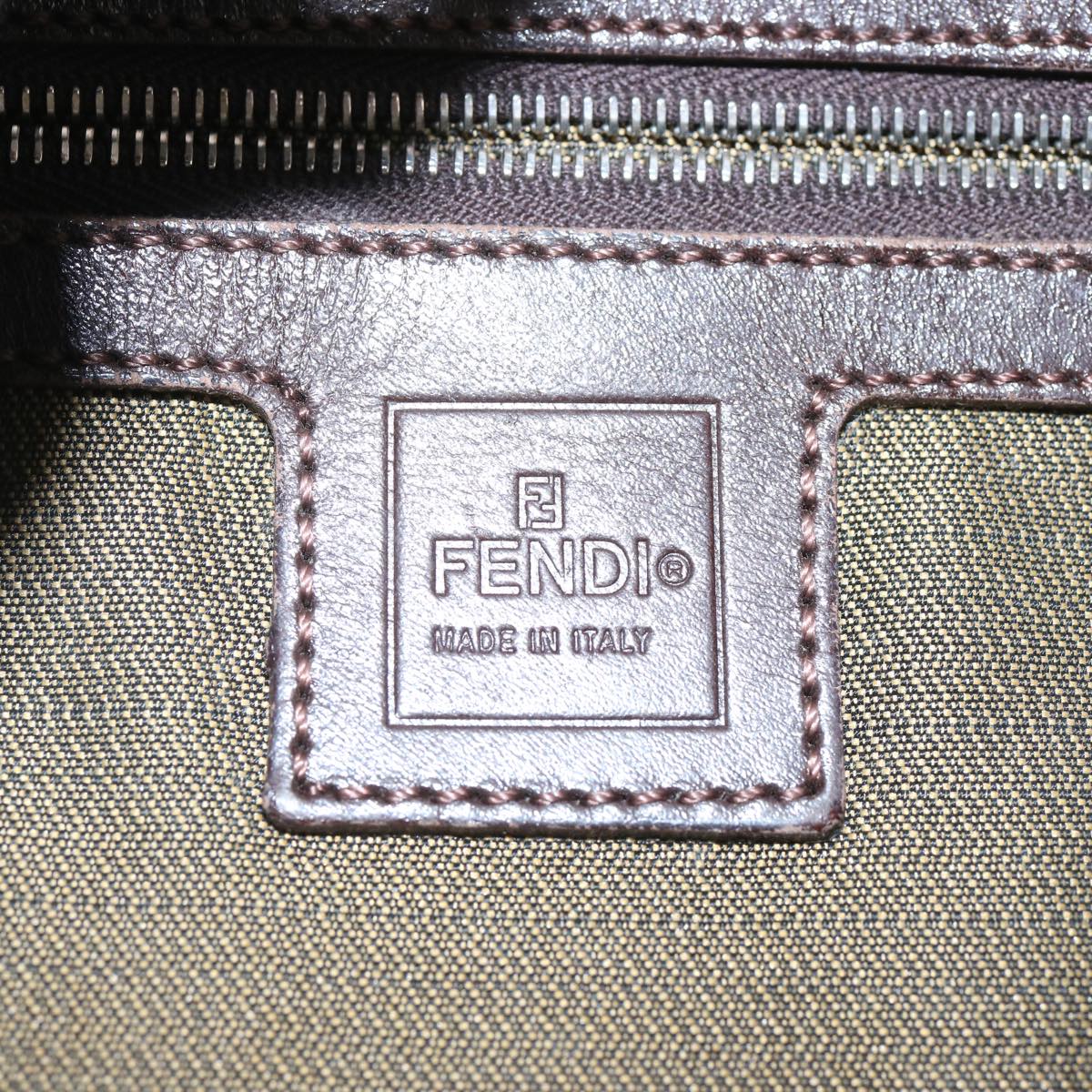 FENDI Zucca Canvas Mamma Baguette Shoulder Bag Brown66062