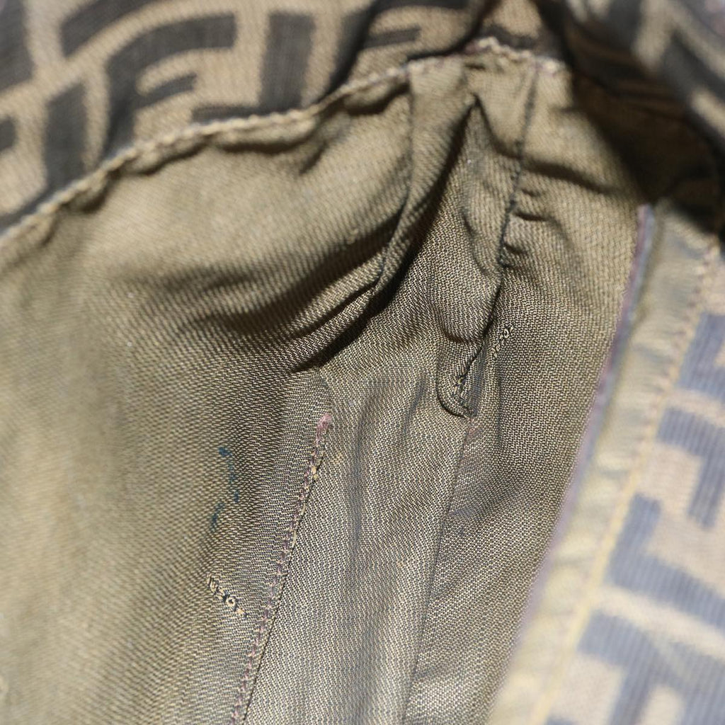 FENDI Zucca Canvas Mamma Baguette Shoulder Bag Brown66062