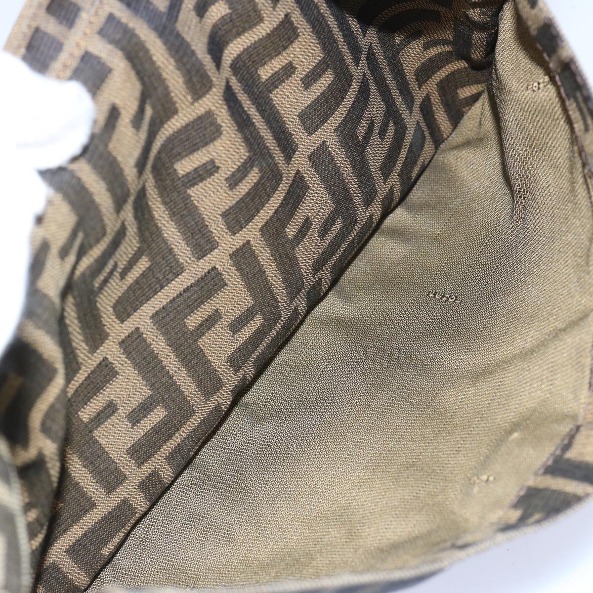 FENDI Zucca Canvas Mamma Baguette Shoulder Bag Brown66062