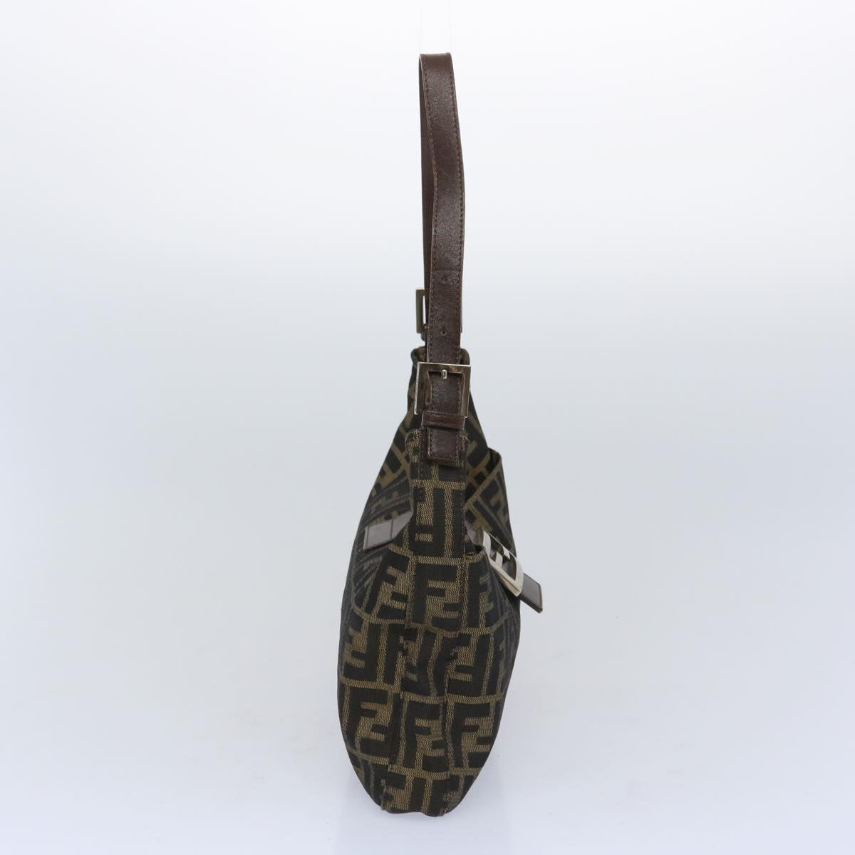 FENDI Zucca Canvas Mamma Baguette Shoulder Bag Brown66062