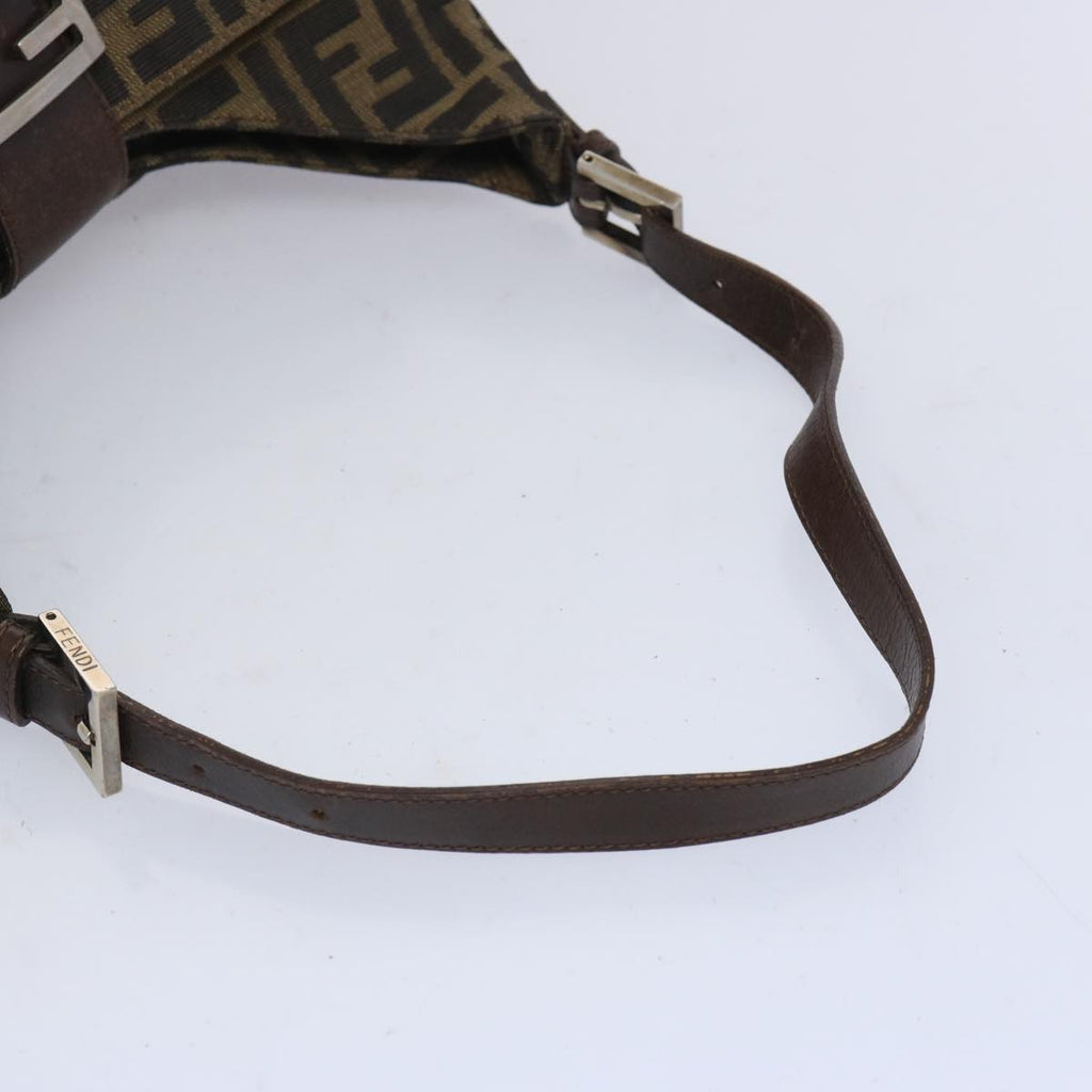 FENDI Zucca Canvas Mamma Baguette Shoulder Bag Brown66062