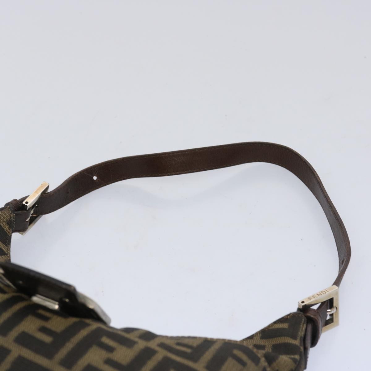 FENDI Zucca Canvas Mamma Baguette Shoulder Bag Brown66062
