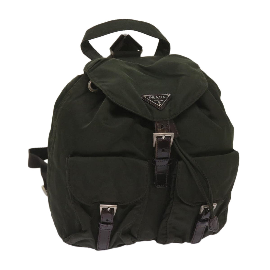 PRADA Backpack Nylon Green  66077