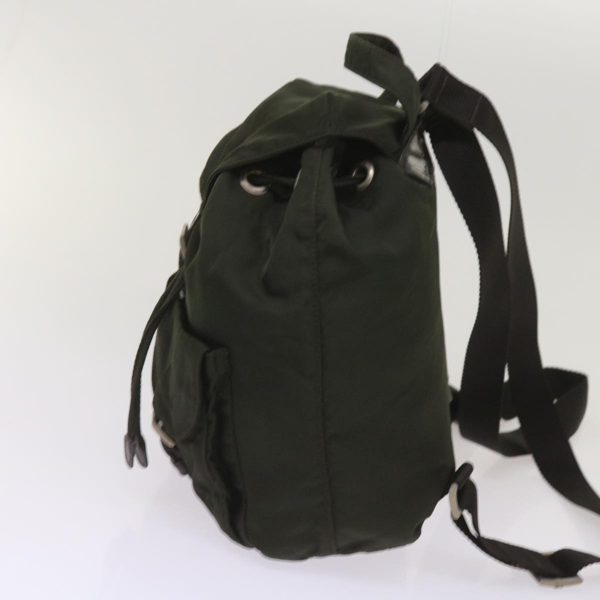 PRADA Backpack Nylon Green  66077