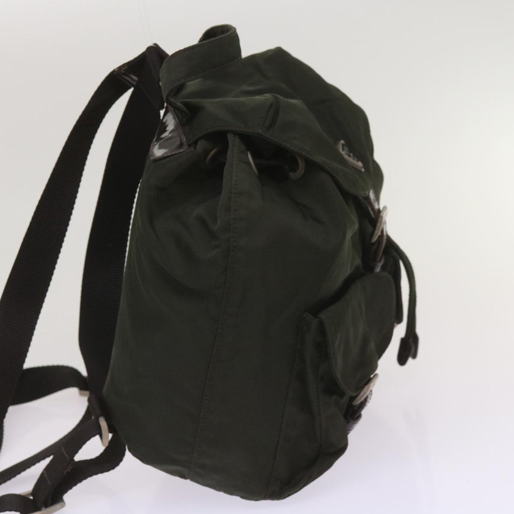 PRADA Backpack Nylon Green  66077