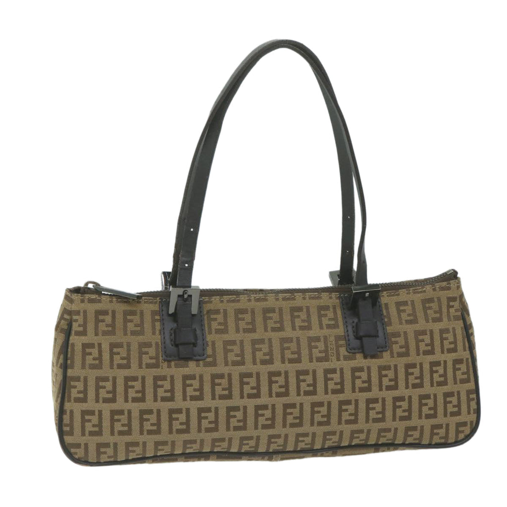 FENDI Zucchino Canvas Hand Bag Beige66080