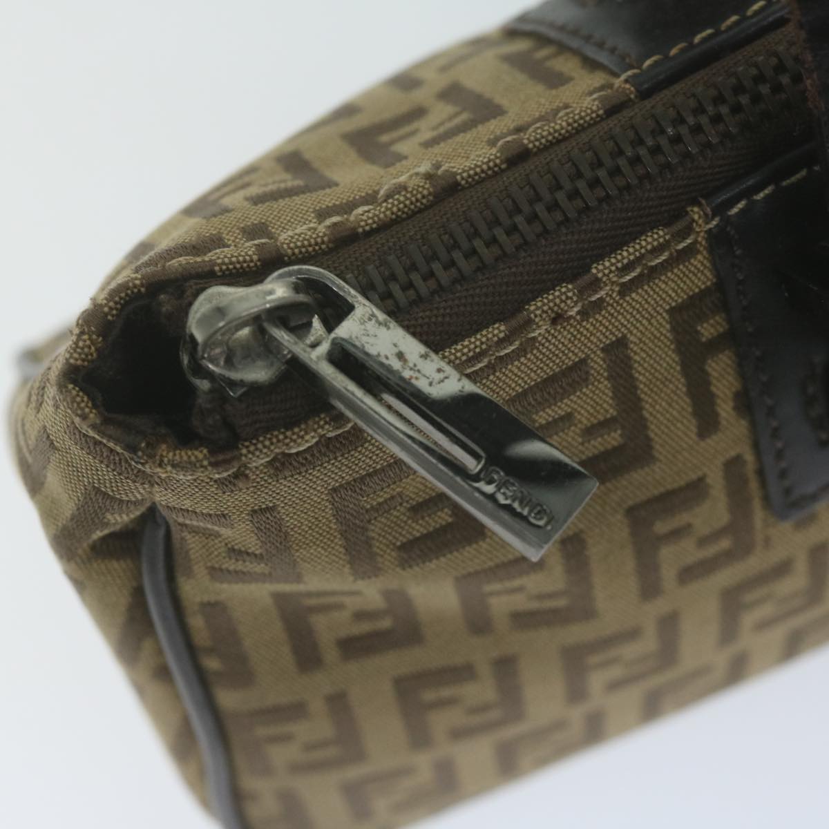 FENDI Zucchino Canvas Hand Bag Beige66080