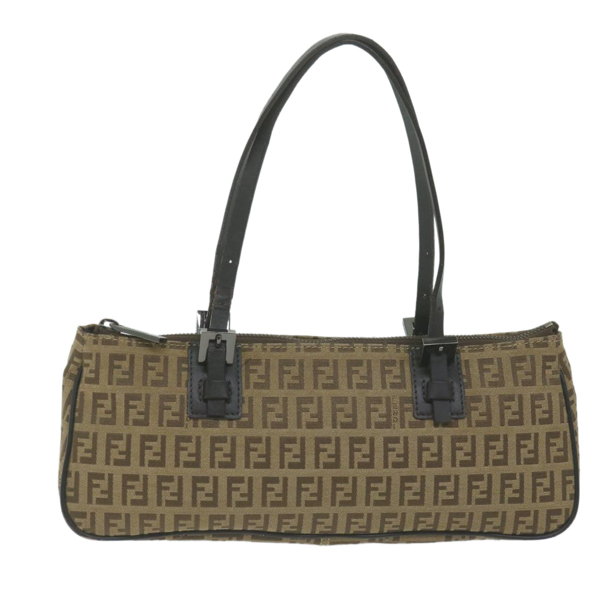 FENDI Zucchino Canvas Hand Bag Beige66080