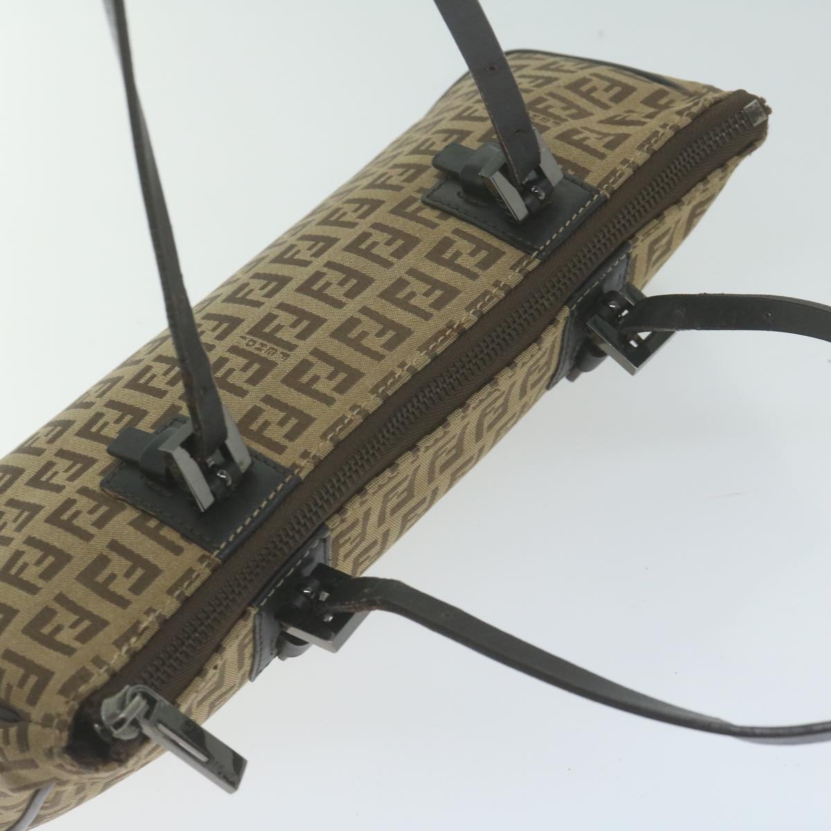 FENDI Zucchino Canvas Hand Bag Beige66080