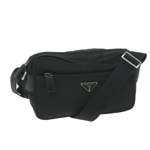 PRADA Shoulder Bag Nylon Black  66085