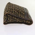 FENDI Zucca Canvas Clutch Bag 2Set Black Brown66087