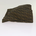 FENDI Zucca Canvas Clutch Bag 2Set Black Brown66087