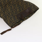 FENDI Zucca Canvas Clutch Bag 2Set Black Brown66087