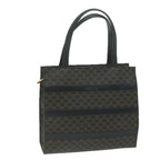 CELINE Macadam Canvas Hand Bag PVC Brown Black Auth 66116