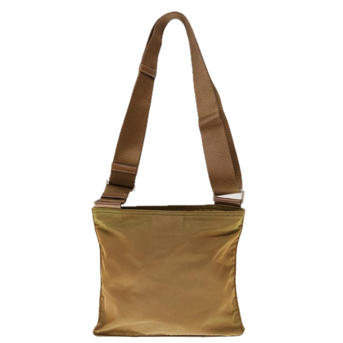 PRADA Shoulder Bag Nylon Brown  66123