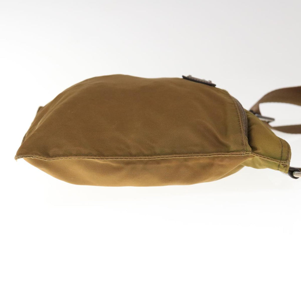 PRADA Shoulder Bag Nylon Brown  66123