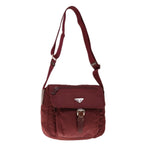 PRADA Shoulder Bag Nylon Red  66124