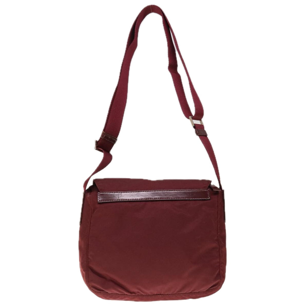 PRADA Shoulder Bag Nylon Red  66124