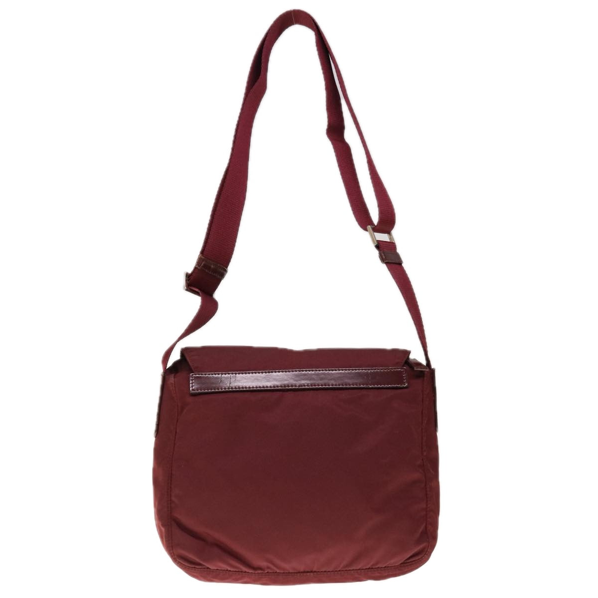 PRADA Shoulder Bag Nylon Red  66124