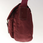 PRADA Shoulder Bag Nylon Red  66124