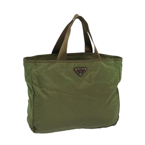 PRADA Tote Bag Nylon Khaki  66126