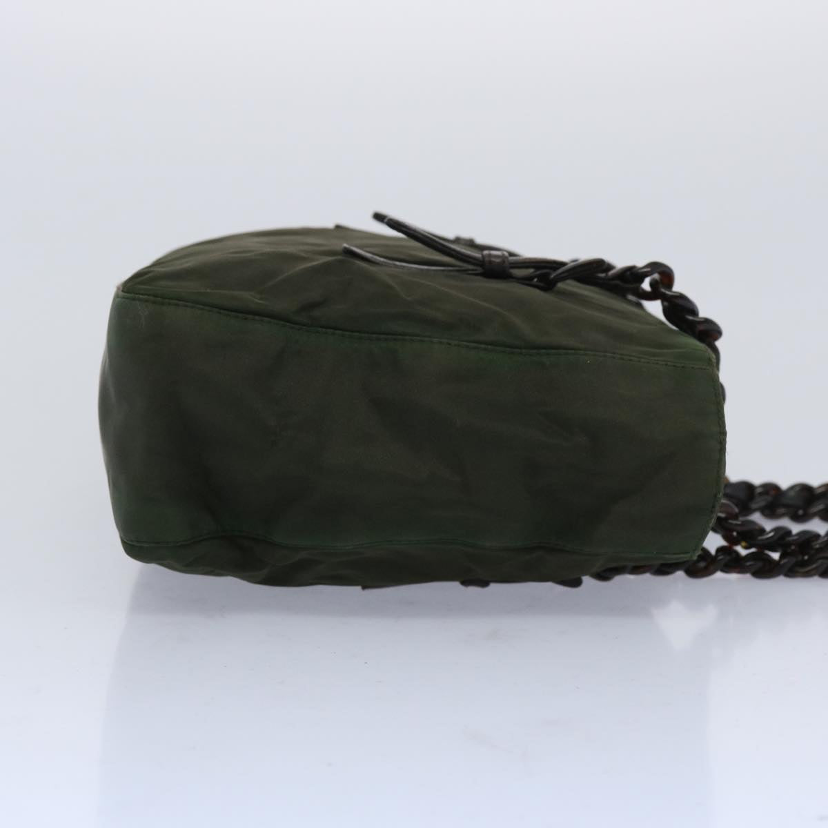 PRADA Hand Bag Nylon Khaki  66130