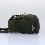 PRADA Hand Bag Nylon Khaki  66130