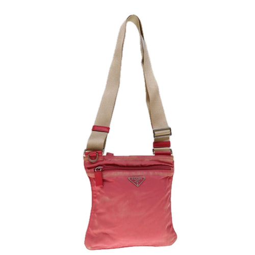 PRADA Shoulder Bag Nylon Pink  66131