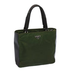 PRADA Hand Bag Nylon Khaki  66132