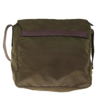 PRADA Shoulder Bag Nylon Khaki  66133