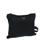 PRADA Shoulder Bag Nylon Black  66134