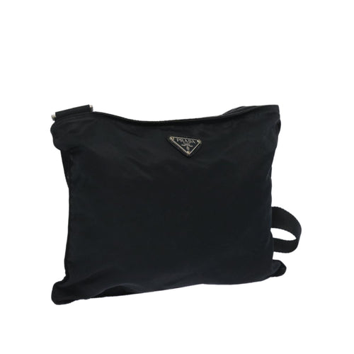 PRADA Shoulder Bag Nylon Black  66134
