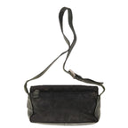 PRADA Shoulder Bag Leather Black  66137