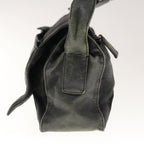 PRADA Shoulder Bag Leather Black  66137