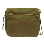 PRADA Shoulder Bag Nylon Khaki  66138