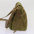 PRADA Shoulder Bag Nylon Khaki  66138