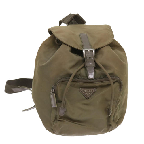 PRADA Backpack Nylon Beige  66139