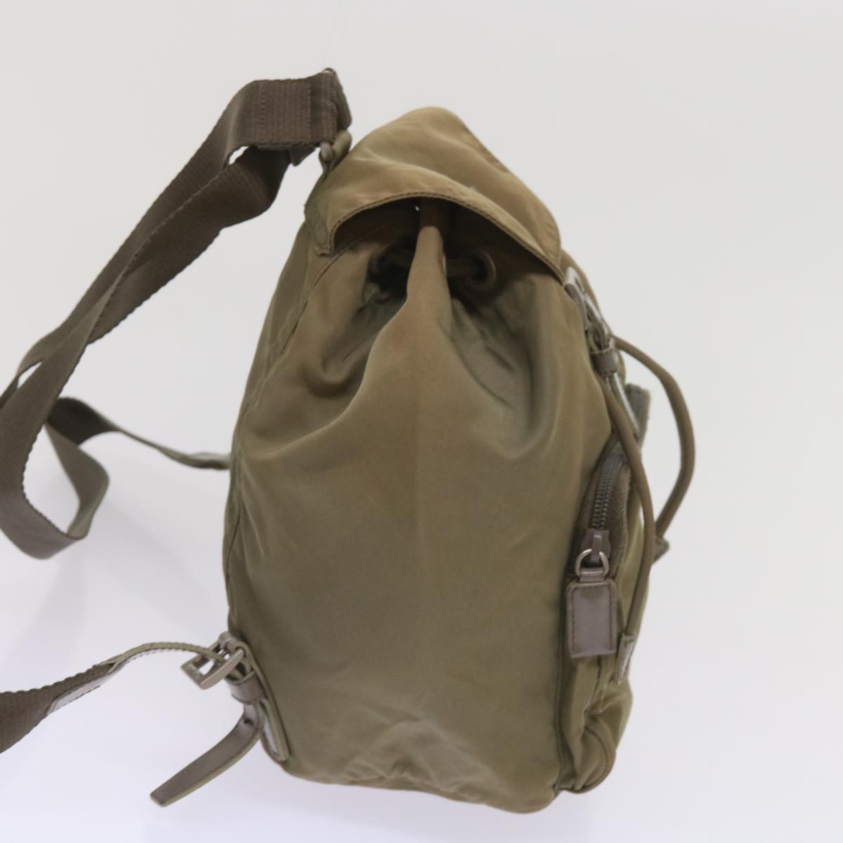 PRADA Backpack Nylon Beige  66139
