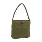 PRADA Hand Bag Nylon Khaki  66141