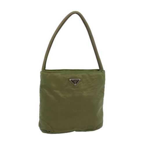 PRADA Hand Bag Nylon Khaki  66141