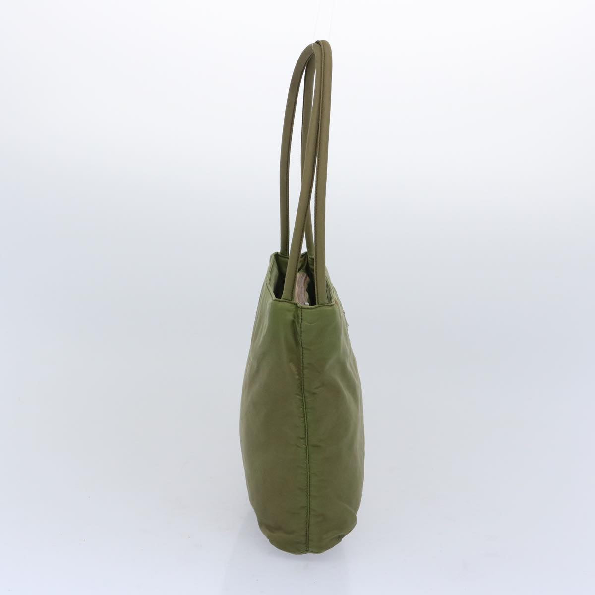 PRADA Hand Bag Nylon Khaki  66141