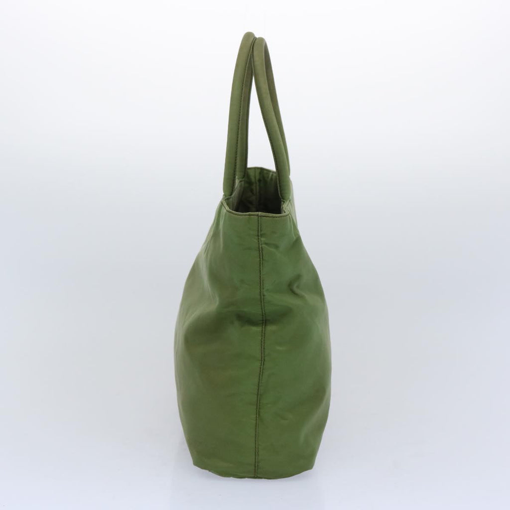 PRADA Hand Bag Nylon Green  66142