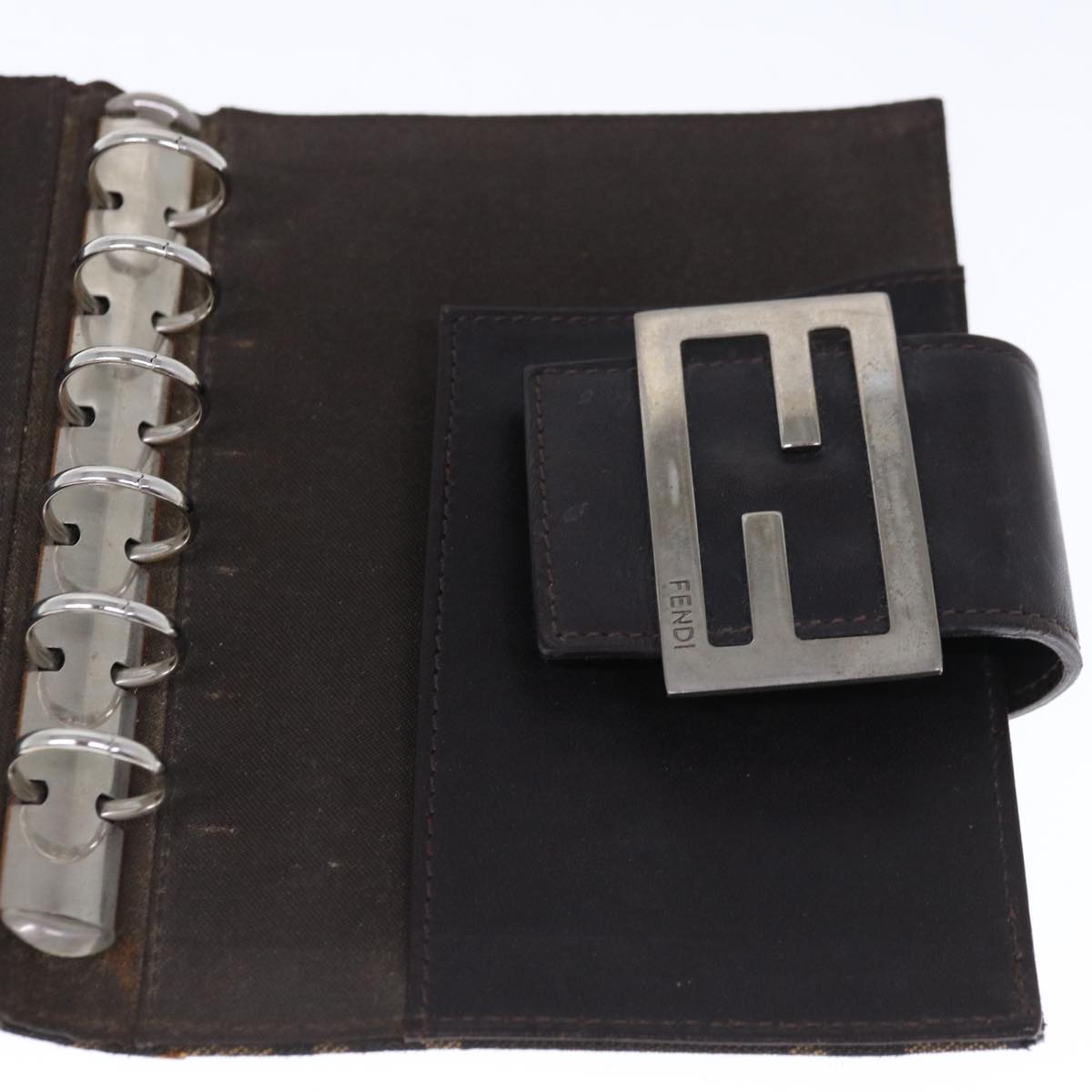FENDI Zucca Canvas Day Planner Cover Brown66144