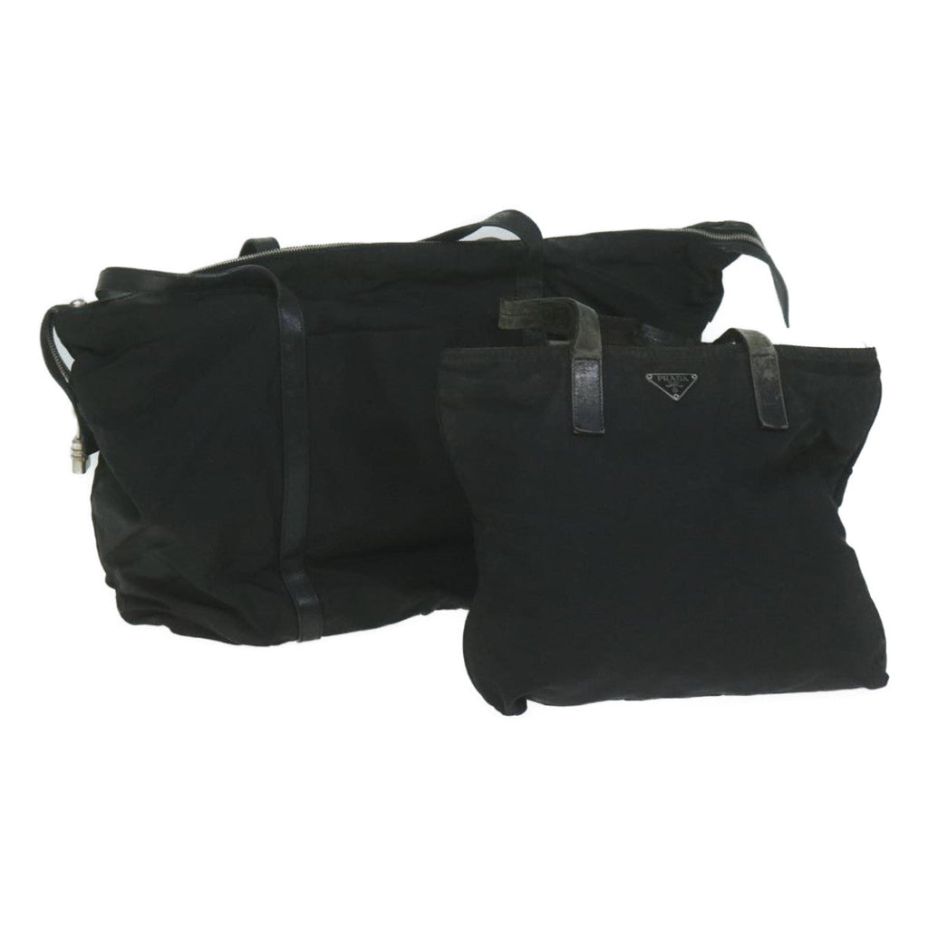 PRADA Tote Bag Nylon 2Set Black  66145