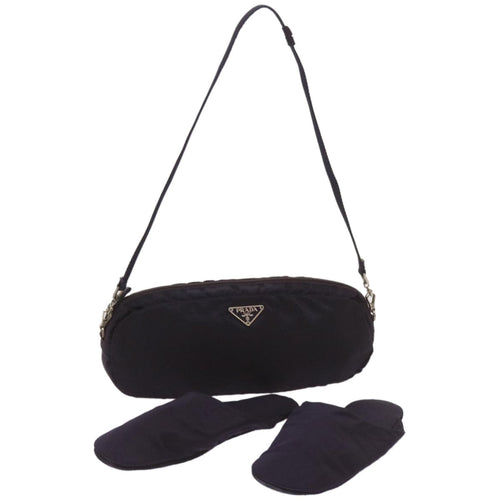 PRADA Slippers Accessory Pouch Nylon Purple  66225