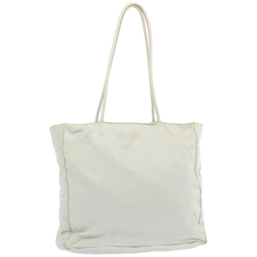 PRADA Tote Bag Nylon White  66230