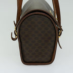 CELINE Macadam Canvas Hand Bag PVC 2way Brown  66276