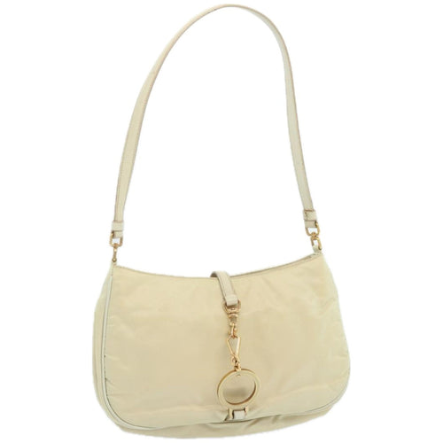 PRADA Shoulder Bag Nylon Beige  66306