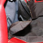 FENDI Zucca Canvas Hand Bag Brown Red66308