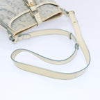 CELINE C Macadam Canvas Shoulder Bag Light Blue Auth 66344